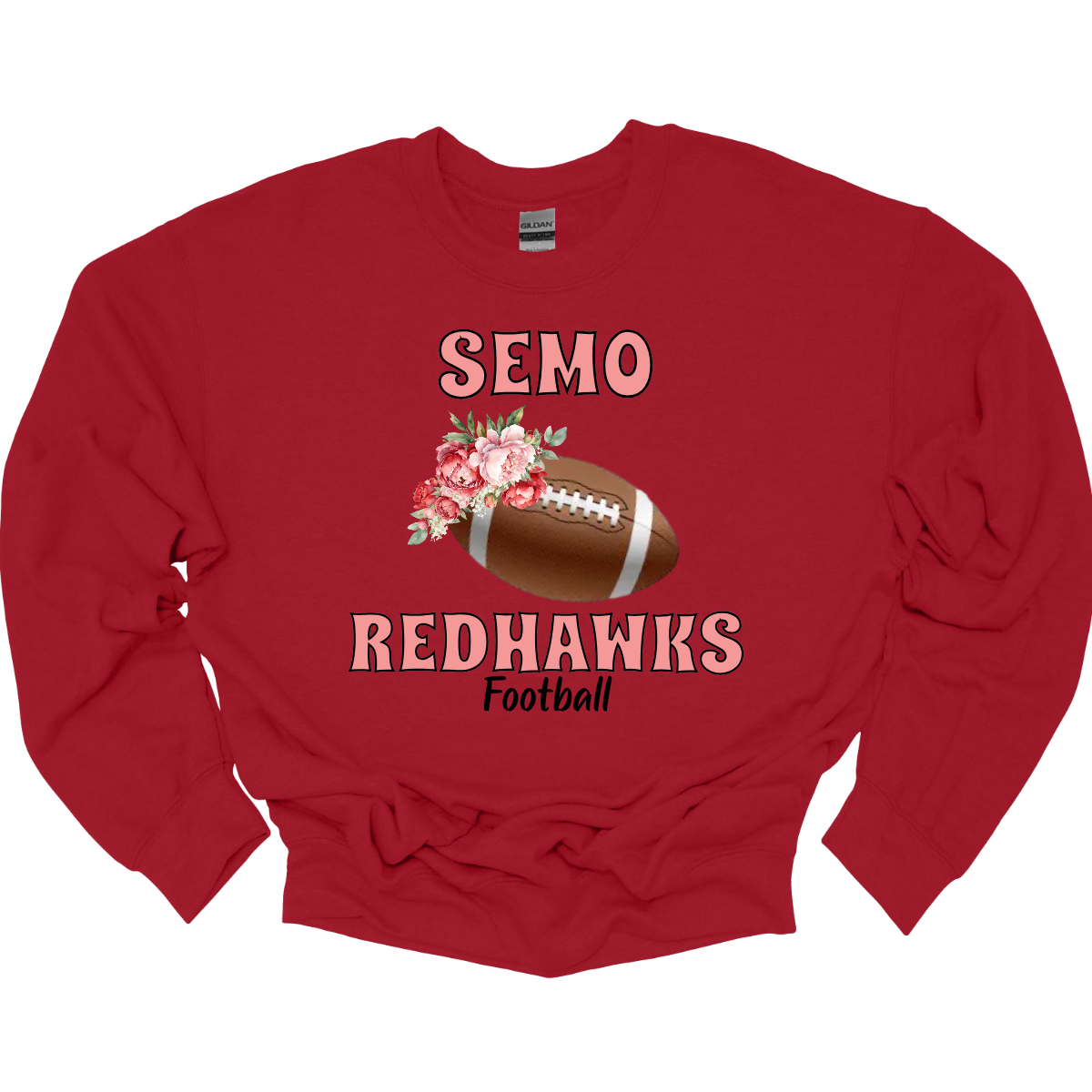 Let your young Redhawk fan shine with this stylish SEMO crewneck in youth sizes! Featuring SEMO Redhawks in bold pink lettering, this piece stands out with a unique football accented by delicate floral details on one side, bringing a touch of charm to game day gear. The design is finished with “Redhawks” in sleek black lettering, balancing bold team spirit with a soft, feminine edge.
Shop at Gorgeousware.com today!

