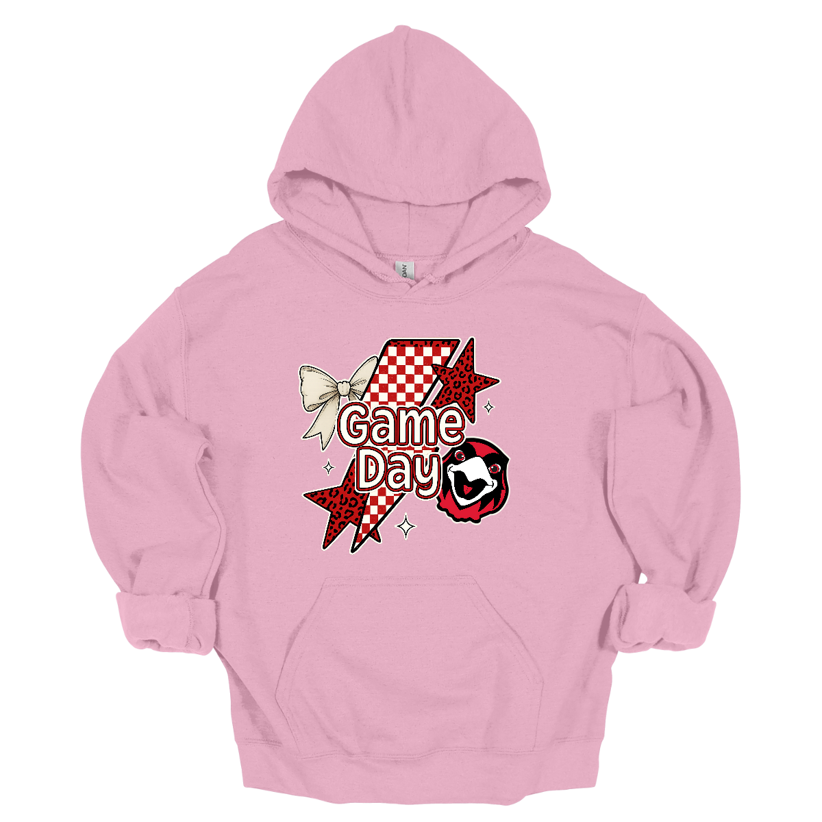 Bring the energy of the stands to your style with the Game Day Rowdy SEMO crewneck and hoodie! This eye-catching piece features striking shooting stars that celebrates SEMO’s unstoppable momentum. At the heart of the design, the fearless Redhawk, symbolizing strength and school pride. A playful croquette bow adds a unique touch of flair, while the powerful “Game Day” lettering in crisp white overlays the design—reminding everyone you’re ready to cheer loud and proud.
Shop at Gorgeouswear.com today!
