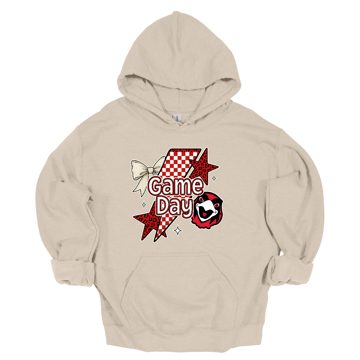 Bring the energy of the stands to your style with the Game Day Rowdy SEMO crewneck and hoodie! This eye-catching piece features striking shooting stars that celebrates SEMO’s unstoppable momentum. At the heart of the design, the fearless Redhawk, symbolizing strength and school pride. A playful croquette bow adds a unique touch of flair, while the powerful “Game Day” lettering in crisp white overlays the design—reminding everyone you’re ready to cheer loud and proud.
Shop at Gorgeouswear.com today!
