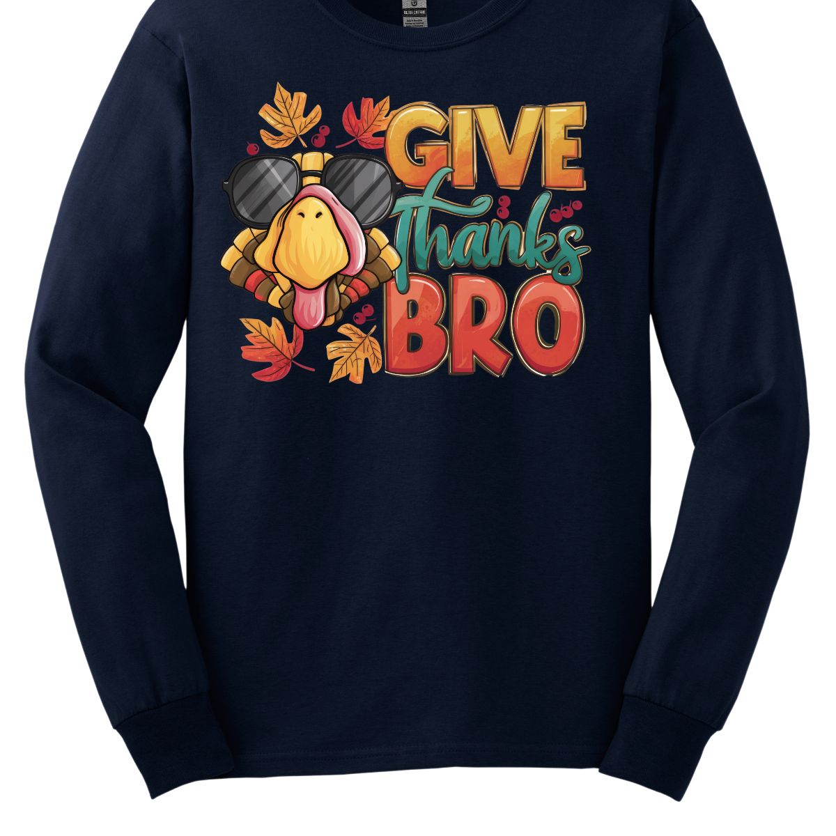 Celebrate the holiday with a touch of swagger in our “Give Thanks Bro” t-shirt. Featuring a chill turkey rocking sunglasses, this shirt is perfect for adding a fun twist to your Thanksgiving festivities. Made from soft, comfortable fabric, it’s ideal for lounging during dinner or hanging out with family and friends. With its playful design and laid-back message, it’s a great way to remind everyone to appreciate the good times and great company.  Shop at Gorgeousware.com