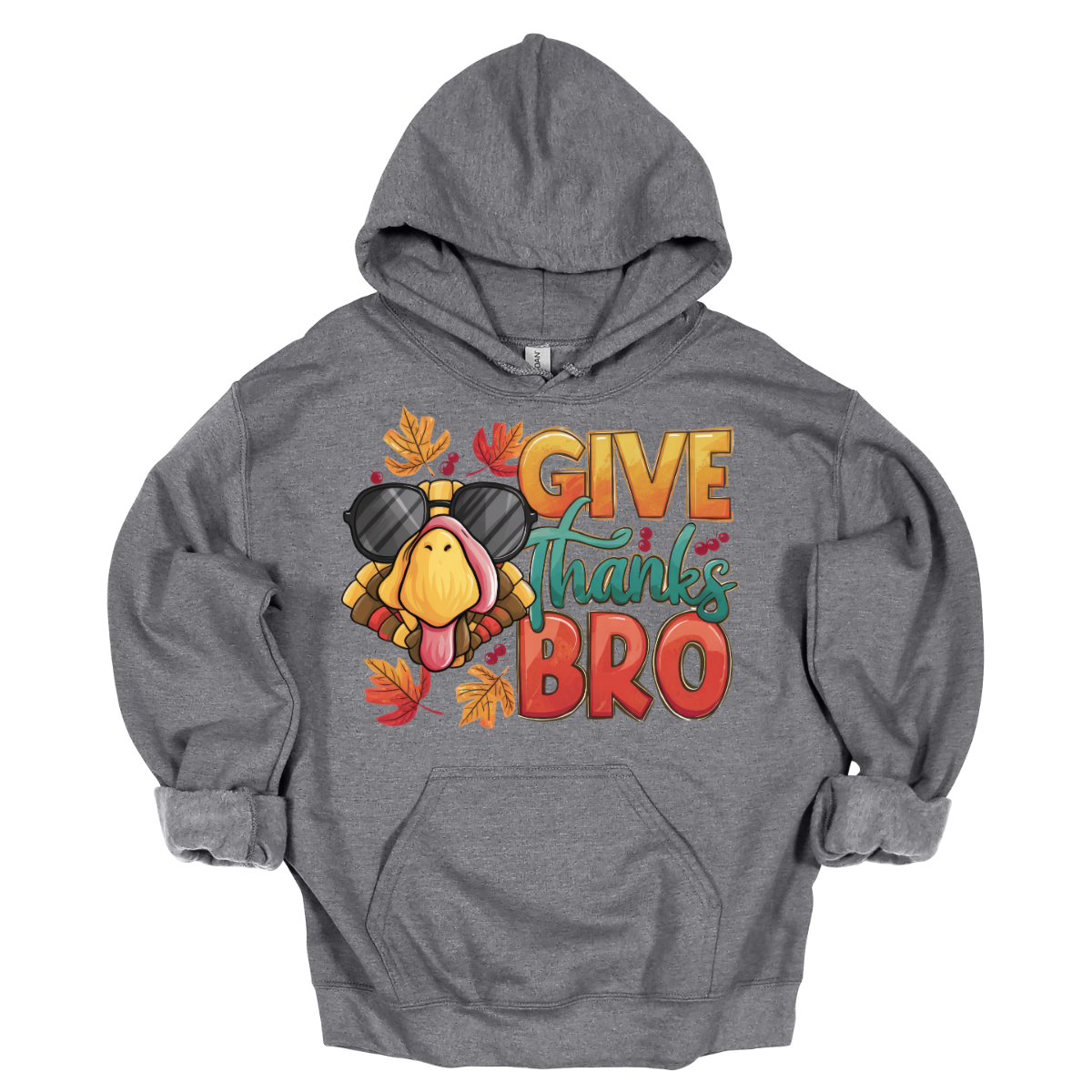 Celebrate the holiday with a touch of swagger in our “Give Thanks Bro” t-shirt. Featuring a chill turkey rocking sunglasses, this shirt is perfect for adding a fun twist to your Thanksgiving festivities. Made from soft, comfortable fabric, it’s ideal for lounging during dinner or hanging out with family and friends. With its playful design and laid-back message, it’s a great way to remind everyone to appreciate the good times and great company.  Shop at Gorgeousware.com