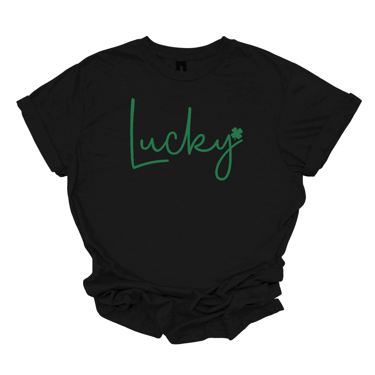 ☘️ Get Lucky this St. Patrick's Day with our Shamrock Tee! ☘️  Embrace the spirit of the Irish and celebrate St. Patrick's Day in style with our simple yet charming "Lucky" T-shirt. Featuring a vibrant green word that exudes luck and a small shamrock at the end, this tee is the perfect way to add a touch of festive cheer to your wardrobe. Shop at Gorgeousware.com today!