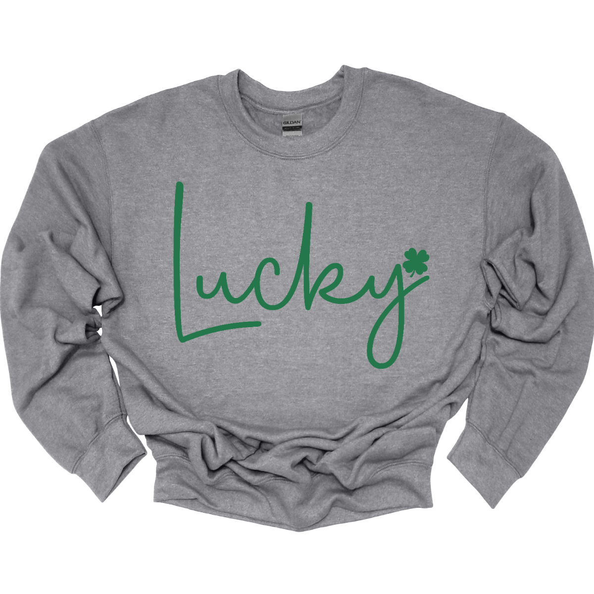 ☘️ Get Lucky this St. Patrick's Day with our Shamrock Tee! ☘️  Embrace the spirit of the Irish and celebrate St. Patrick's Day in style with our simple yet charming "Lucky" T-shirt. Featuring a vibrant green word that exudes luck and a small shamrock at the end, this tee is the perfect way to add a touch of festive cheer to your wardrobe. Shop at Gorgeousware.com today!