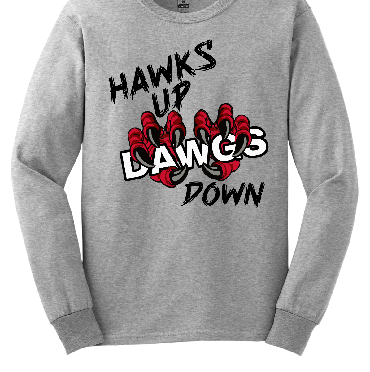 This youth-sized apparel collection—available in short sleeve, long sleeve, crewneck, and hoodie—brings a fierce edge to Redhawk pride.
The front design features powerful black lettering with “Hawks Up” and “Down”, while the word “Dawgs” is clawed over by striking Redhawk talons, adding an aggressive rivalry touch. On the upper back, the fierce SEMO Redhawk logo stands strong, paired with bold white SEMO lettering, making this piece unmistakably Redhawk gear.
Shop at Gorgeousware.com today!
