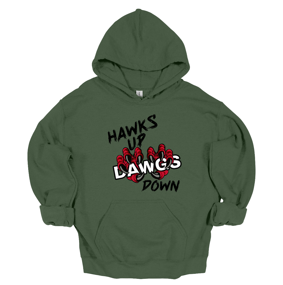 Show your SEMO spirit with our exclusive “Hawks Up, Dawgs Down” design! Available in both crewneck and hoodie, this bold piece is a must-have for every Redhawks fan.
The front features striking black lettering that proudly declares “Hawks Up” and “Down”, while fierce Redhawk claws slash through the word “Dawgs” for a powerful rivalry statement. On the upper back center, the fierce SEMO Redhawk logo stands out with SEMO in bold white lettering.
Shop at Gorgeousware.com today!

