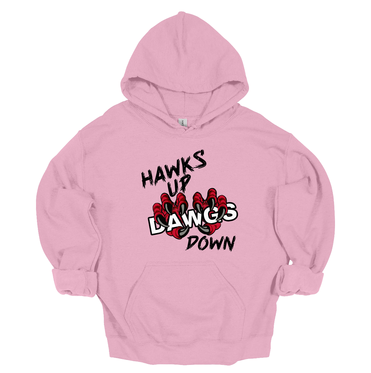 This youth-sized apparel collection—available in short sleeve, long sleeve, crewneck, and hoodie—brings a fierce edge to Redhawk pride.
The front design features powerful black lettering with “Hawks Up” and “Down”, while the word “Dawgs” is clawed over by striking Redhawk talons, adding an aggressive rivalry touch. On the upper back, the fierce SEMO Redhawk logo stands strong, paired with bold white SEMO lettering, making this piece unmistakably Redhawk gear.
Shop at Gorgeousware.com today!
