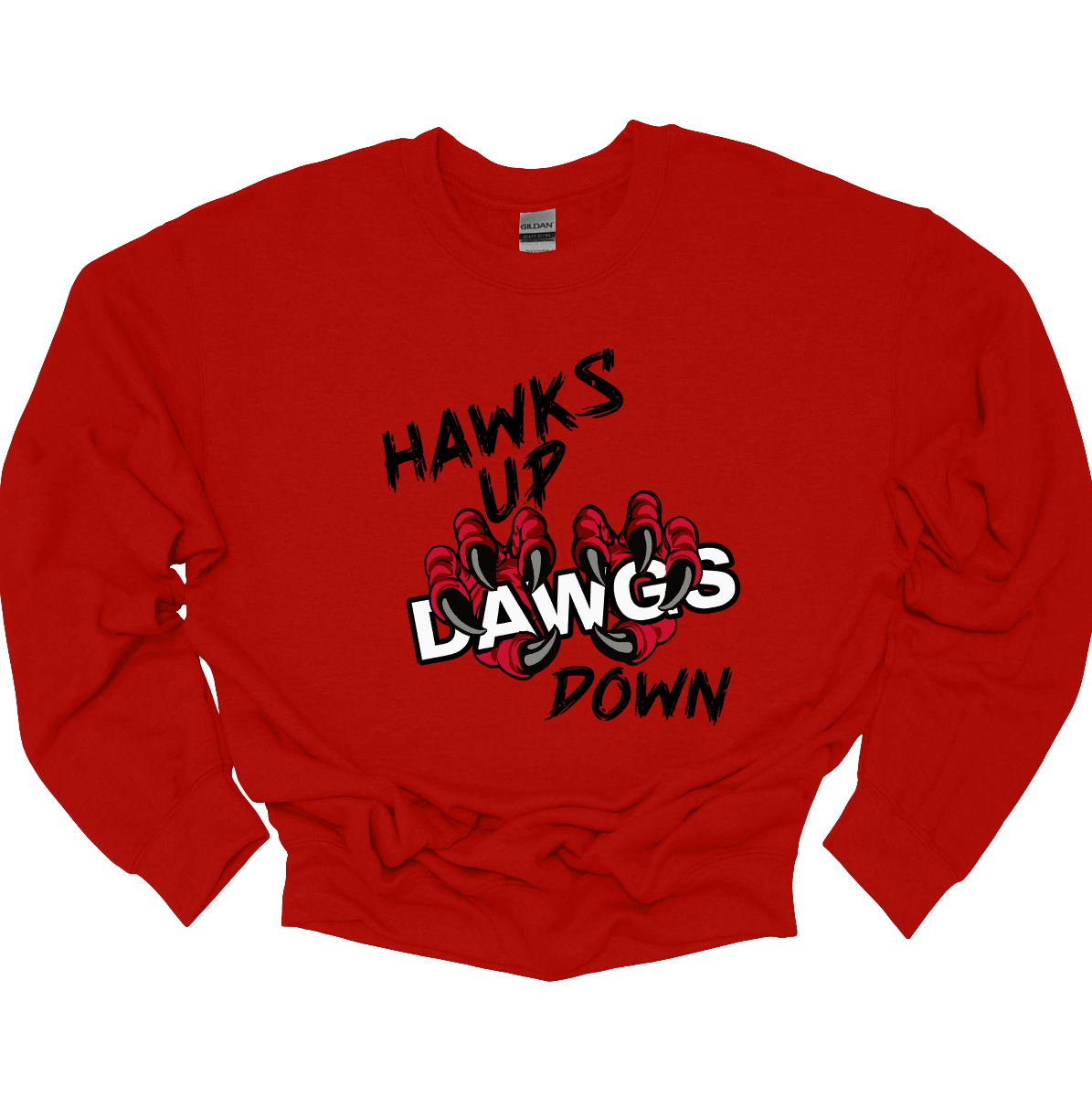 This youth-sized apparel collection—available in short sleeve, long sleeve, crewneck, and hoodie—brings a fierce edge to Redhawk pride.
The front design features powerful black lettering with “Hawks Up” and “Down”, while the word “Dawgs” is clawed over by striking Redhawk talons, adding an aggressive rivalry touch. On the upper back, the fierce SEMO Redhawk logo stands strong, paired with bold white SEMO lettering, making this piece unmistakably Redhawk gear.
Shop at Gorgeousware.com today!
