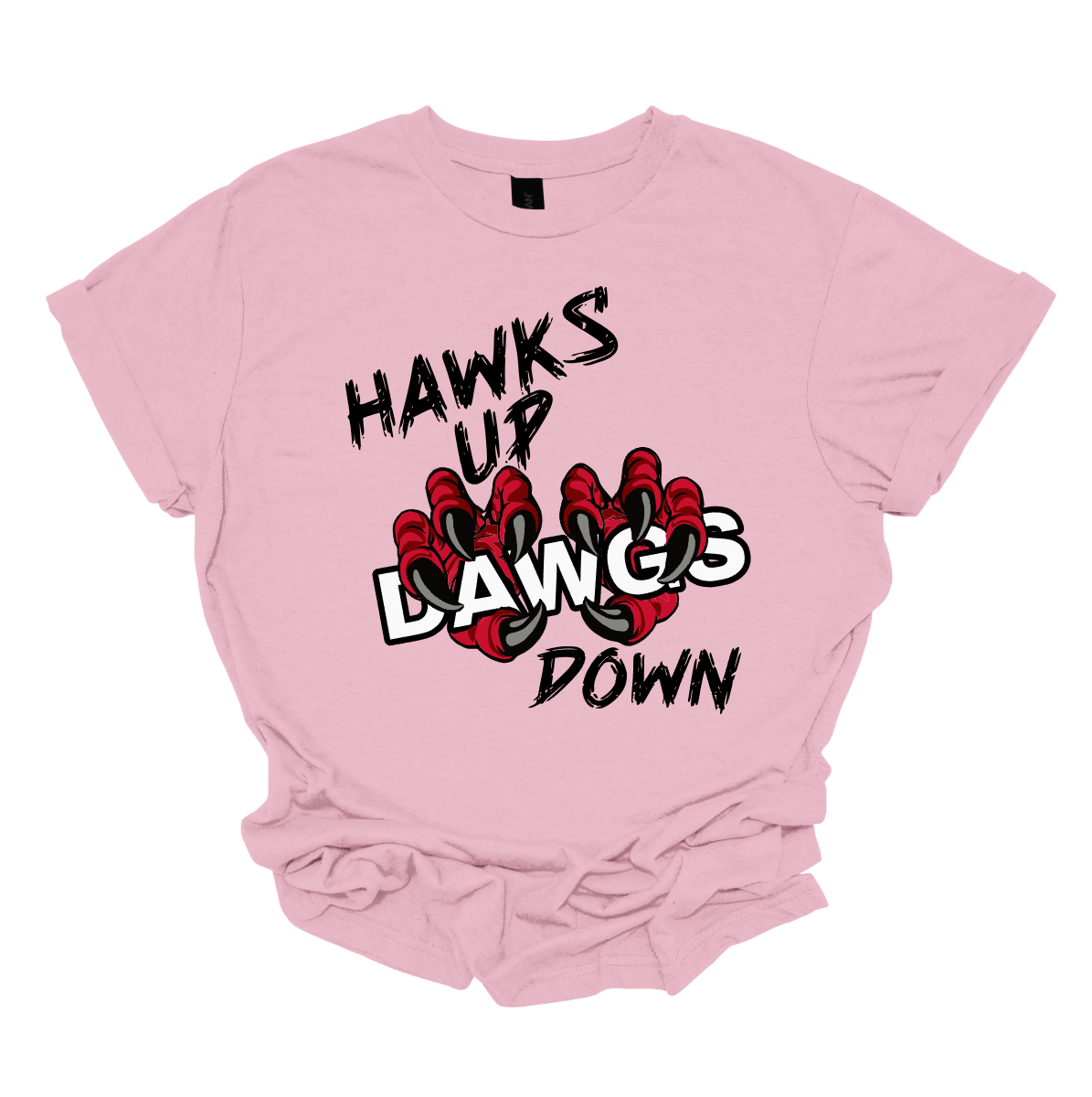This youth-sized apparel collection—available in short sleeve, long sleeve, crewneck, and hoodie—brings a fierce edge to Redhawk pride.
The front design features powerful black lettering with “Hawks Up” and “Down”, while the word “Dawgs” is clawed over by striking Redhawk talons, adding an aggressive rivalry touch. On the upper back, the fierce SEMO Redhawk logo stands strong, paired with bold white SEMO lettering, making this piece unmistakably Redhawk gear.
Shop at Gorgeousware.com today!
