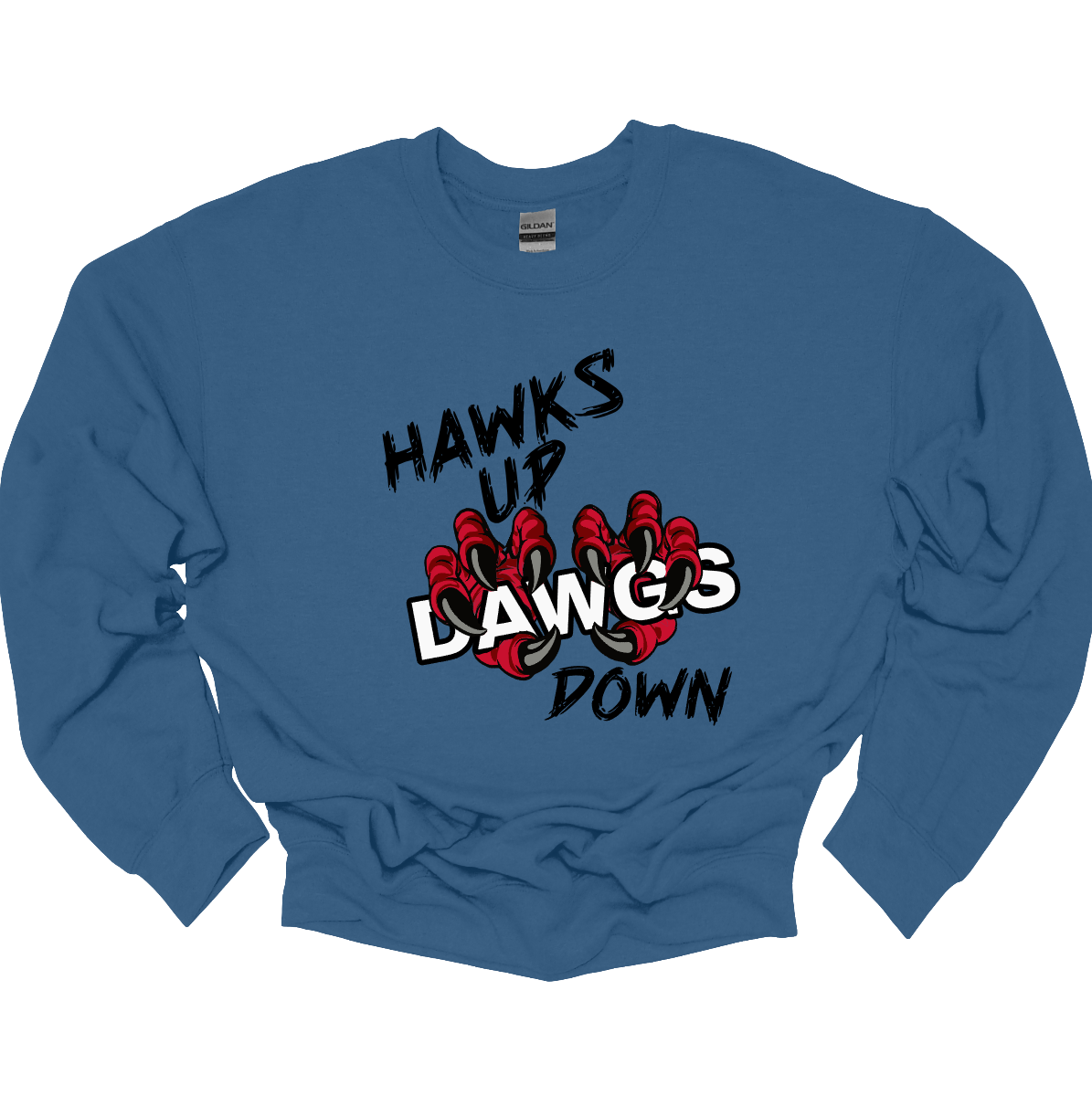 Show your SEMO spirit with our exclusive “Hawks Up, Dawgs Down” design! Available in both crewneck and hoodie, this bold piece is a must-have for every Redhawks fan.
The front features striking black lettering that proudly declares “Hawks Up” and “Down”, while fierce Redhawk claws slash through the word “Dawgs” for a powerful rivalry statement. On the upper back center, the fierce SEMO Redhawk logo stands out with SEMO in bold white lettering.
Shop at Gorgeousware.com today!

