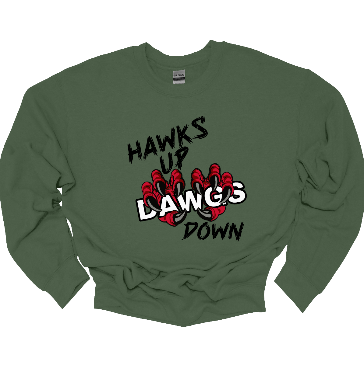 Show your SEMO spirit with our exclusive “Hawks Up, Dawgs Down” design! Available in both crewneck and hoodie, this bold piece is a must-have for every Redhawks fan.
The front features striking black lettering that proudly declares “Hawks Up” and “Down”, while fierce Redhawk claws slash through the word “Dawgs” for a powerful rivalry statement. On the upper back center, the fierce SEMO Redhawk logo stands out with SEMO in bold white lettering.
Shop at Gorgeousware.com today!
