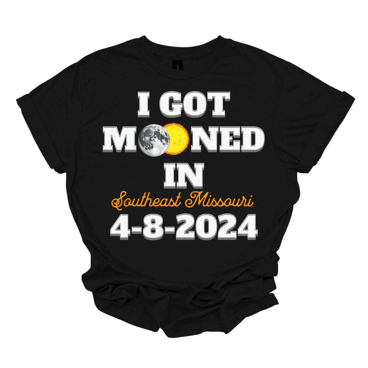 Show off your celestial sense of humor with our 'I Got Mooned in Southeast Missouri' solar eclipse t-shirt! This clever design combines a touch of cheekiness with the awe-inspiring beauty of the cosmic event. This shirt is perfect for commemorating the solar eclipse of 2024. Shop Gorgeousware.com today!