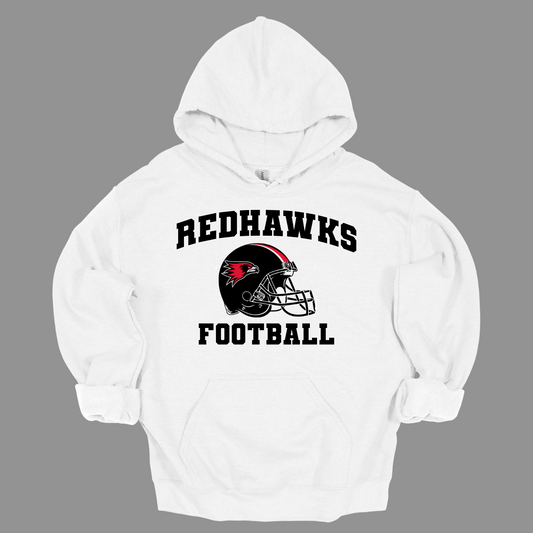 This comfortable and bold SEMO hoodie features a prominent SEMO football helmet with the fierce Redhawk and black bold lettering of RedHawks Football. This hoodie displays winning SEMO pride everywhere you go.
Shop at gorgeousware.com today!

