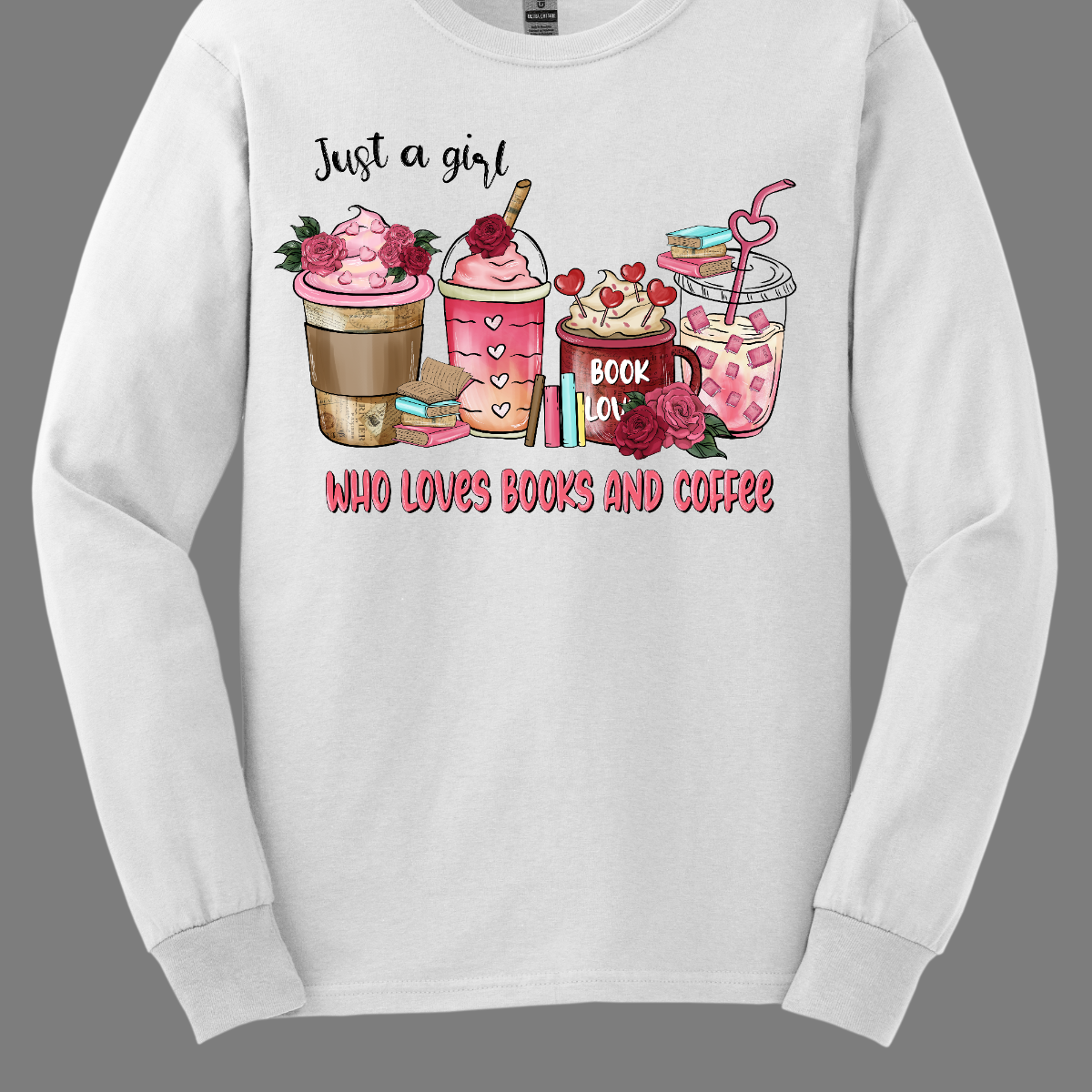 A perfect expression of the delightful combination of literature and the comforting embrace of a cup of coffee. This shirt is a simple yet powerful statement for the girls who find solace, joy, and inspiration in the world of books and the warmth of their favorite brew. The design features an elegant and understated arrangement of the phrase "Just a Girl Who Loves Books and Coffee," emphasizing the wearer's passion for the simple pleasures of reading and sipping on a cup of coffee. Shop at Gorgeousware.com