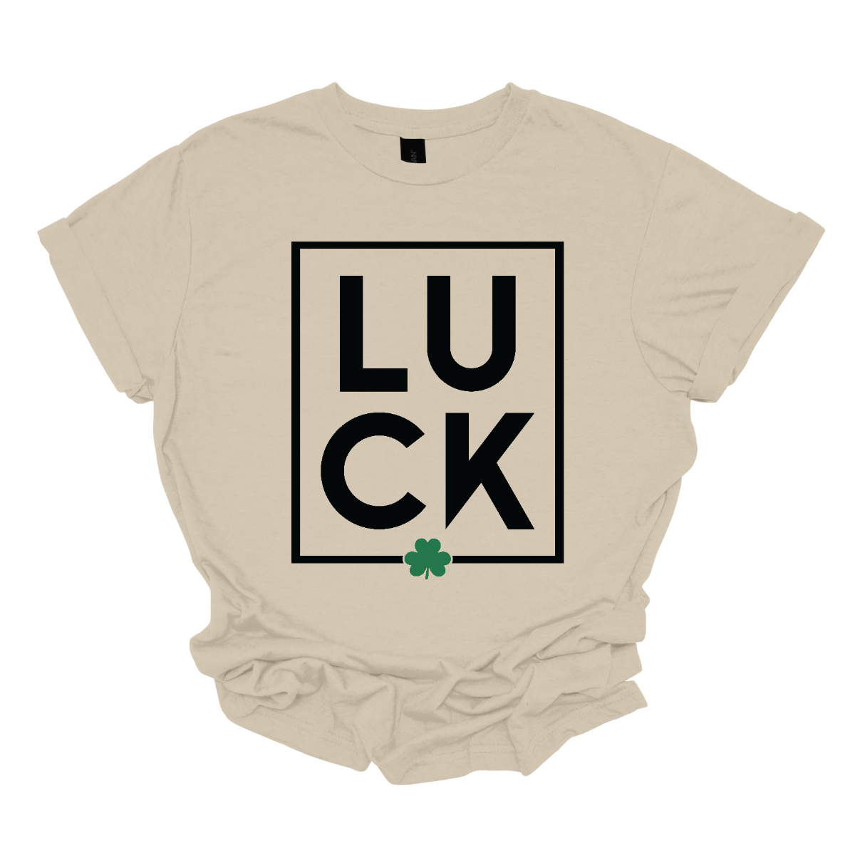 LUCK with shamrock