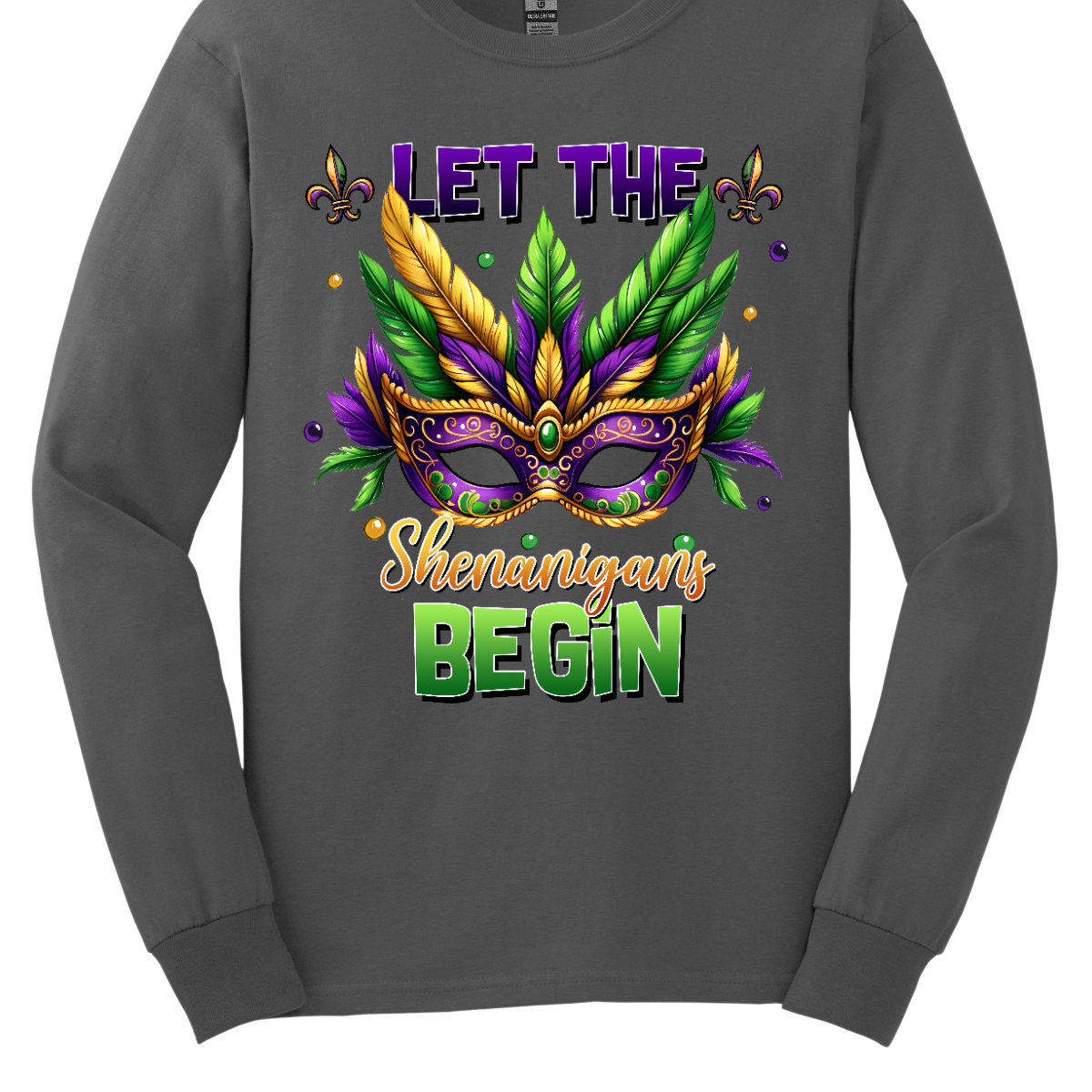 Get ready to unleash the revelry in style with our 'Let the Shenanigans Begin' Mardi Gras shirt! Featuring a vibrant Mardi Gras mask design, this shirt is your ticket to embracing the festive spirit and kicking off the celebration in true New Orleans fashion. Shop at Gorgeousware.com