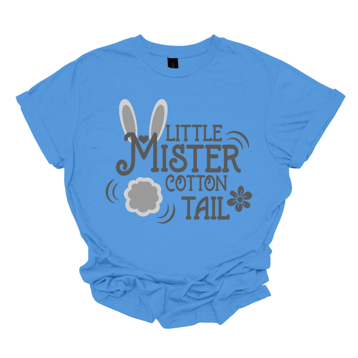 Introducing our adorable 'Little Mr. Cottontail' T-shirt, where the 'M' is adorned with bunny ears and a cotton tail, transforming it into a charming bunny rabbit! Perfect for the little ones who embody the spirit of Easter with their boundless energy and playful nature.  Shop now at Gorgeousware.com