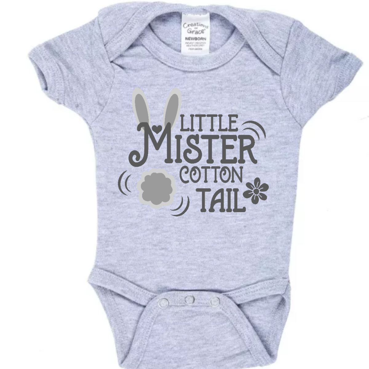 Introducing our adorable 'Little Mr. Cottontail' T-shirt, where the 'M' is adorned with bunny ears and a cotton tail, transforming it into a charming bunny rabbit! Perfect for the little ones who embody the spirit of Easter with their boundless energy and playful nature.  Shop now at Gorgeousware.com