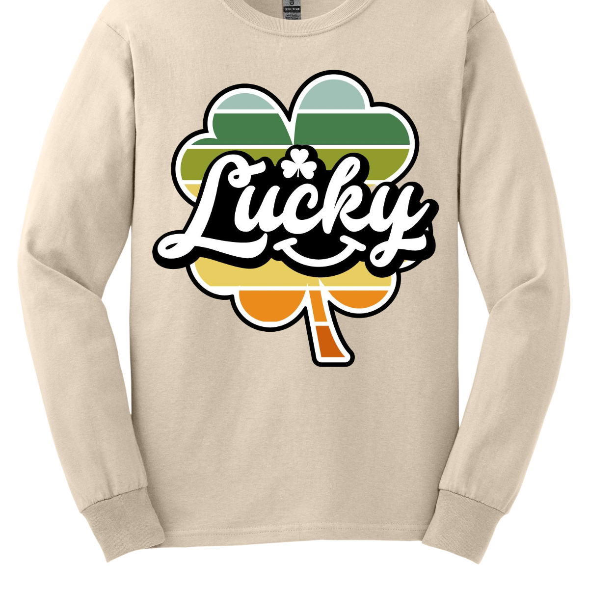  Introducing our "Lucky with Retro Color Striped Shamrock" T-shirt, a vibrant and stylish addition to your wardrobe! This eye-catching design features a bold shamrock in retro-inspired colors, set against the word "lucky" in a playful font. Shop at Gorgeousware.com