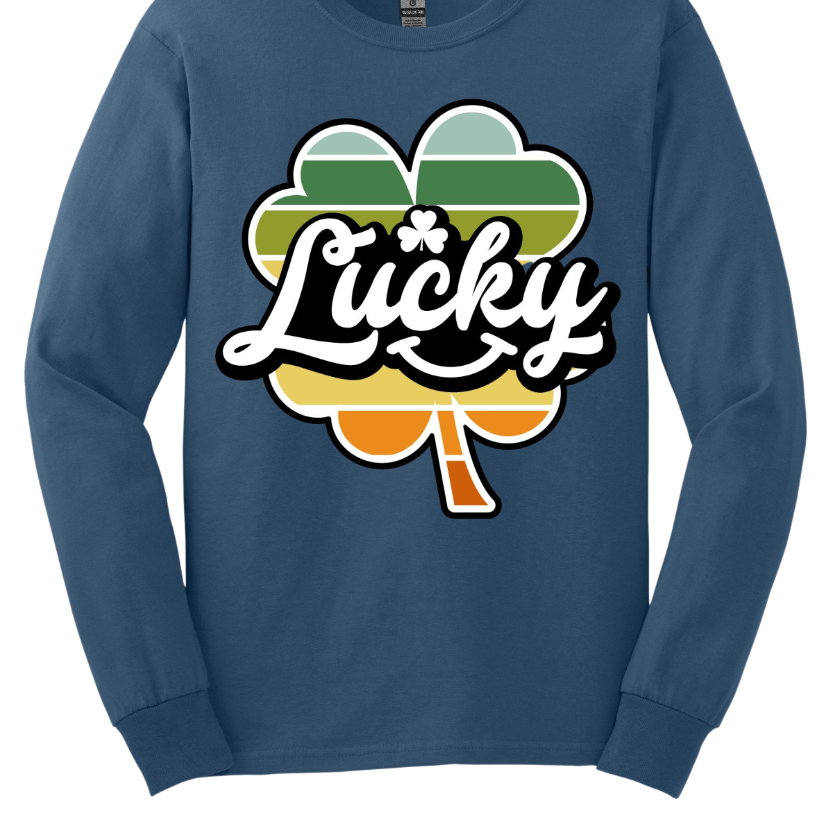  Introducing our "Lucky with Retro Color Striped Shamrock" T-shirt, a vibrant and stylish addition to your wardrobe! This eye-catching design features a bold shamrock in retro-inspired colors, set against the word "lucky" in a playful font. Shop at Gorgeousware.com