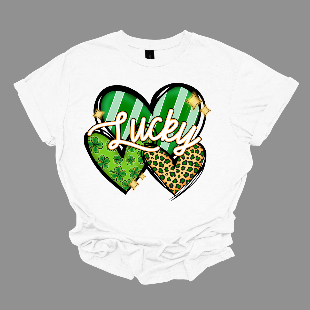 Introducing our "Lucky Hearts" T-shirt – a charming and festive garment that combines the luck of St. Patrick's Day with the timeless symbol of love, hearts. This shirt is a delightful fusion of Irish charm and romantic flair, perfect for celebrating the joyous occasion with style. The color palette is chosen to reflect both the festive nature of St. Patrick's Day and the warmth of love, often featuring a mix of lively greens, and soft neutrals. Shop at Gorgeousware.com