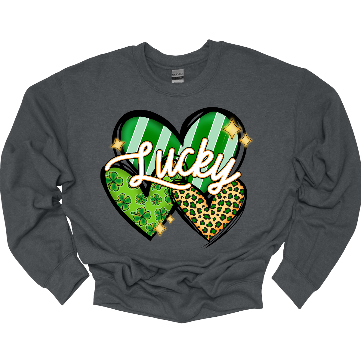 Introducing our "Lucky Hearts" T-shirt – a charming and festive garment that combines the luck of St. Patrick's Day with the timeless symbol of love, hearts. This shirt is a delightful fusion of Irish charm and romantic flair, perfect for celebrating the joyous occasion with style. The color palette is chosen to reflect both the festive nature of St. Patrick's Day and the warmth of love, often featuring a mix of lively greens, and soft neutrals. Shop at Gorgeousware.com