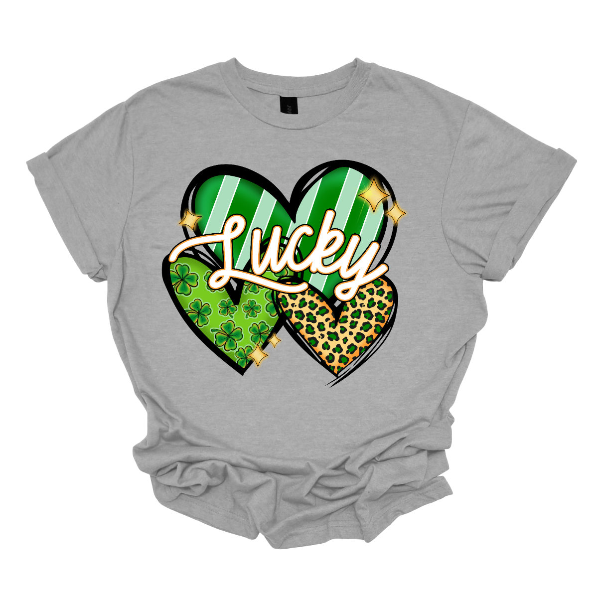 Introducing our "Lucky Hearts" T-shirt – a charming and festive garment that combines the luck of St. Patrick's Day with the timeless symbol of love, hearts. This shirt is a delightful fusion of Irish charm and romantic flair, perfect for celebrating the joyous occasion with style. The color palette is chosen to reflect both the festive nature of St. Patrick's Day and the warmth of love, often featuring a mix of lively greens, and soft neutrals. Shop at Gorgeousware.com