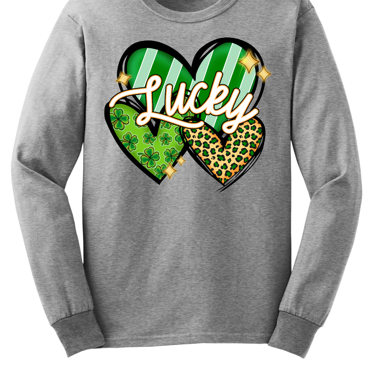 Introducing our "Lucky Hearts" T-shirt – a charming and festive garment that combines the luck of St. Patrick's Day with the timeless symbol of love, hearts. This shirt is a delightful fusion of Irish charm and romantic flair, perfect for celebrating the joyous occasion with style. The color palette is chosen to reflect both the festive nature of St. Patrick's Day and the warmth of love, often featuring a mix of lively greens, and soft neutrals. Shop at Gorgeousware.com