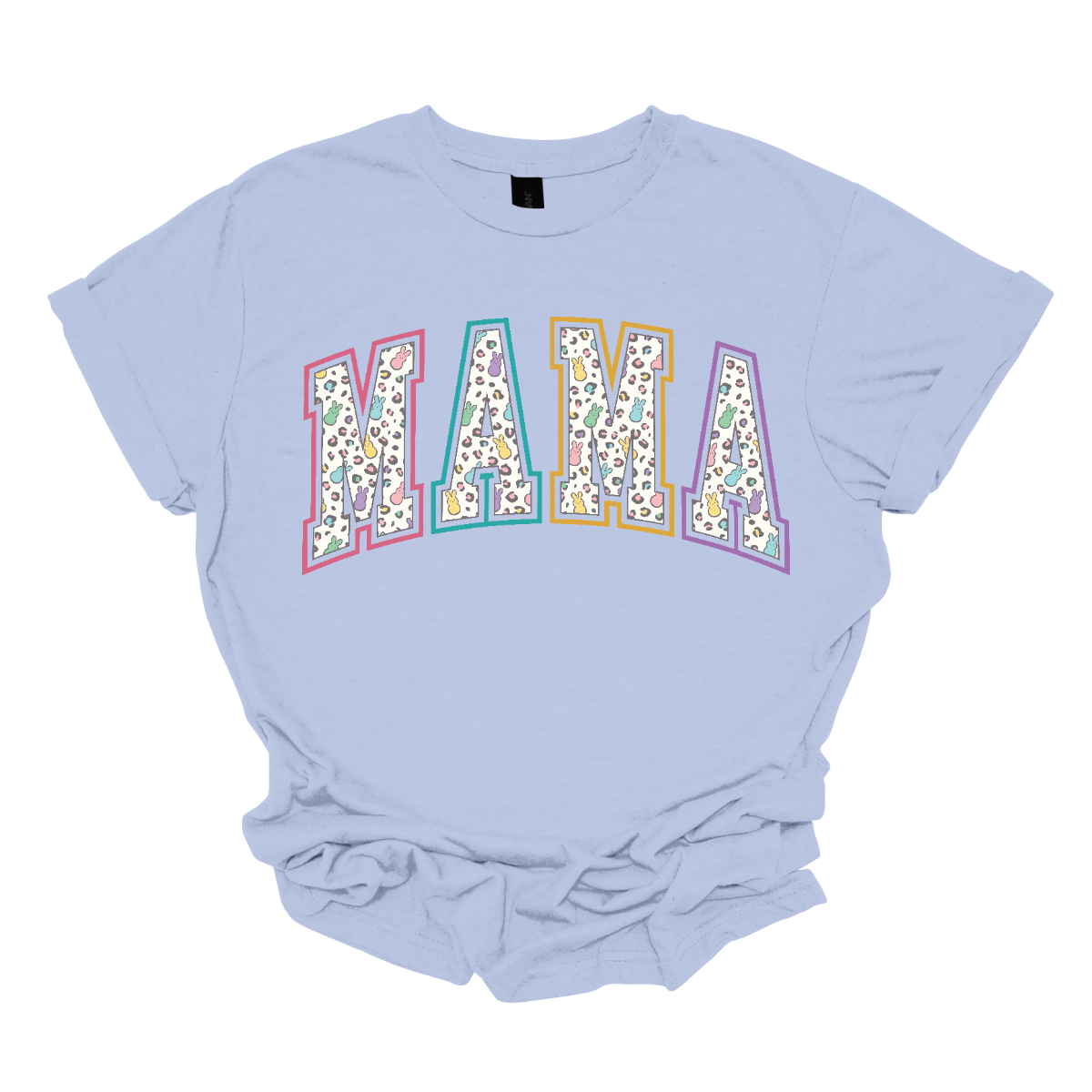 "Mama" and "Mini" Easter T-shirts - Celebrate the bond between mother and child with our charming matching set! Adorned with adorable peeps forming the words "Mama" and "Mini," these Easter-themed shirts are as sweet as can be. Whether you're hunting for eggs, enjoying a springtime picnic, or simply spending quality time together, these shirts are the perfect way to showcase your special connection. Shop at Gorgeousware.com