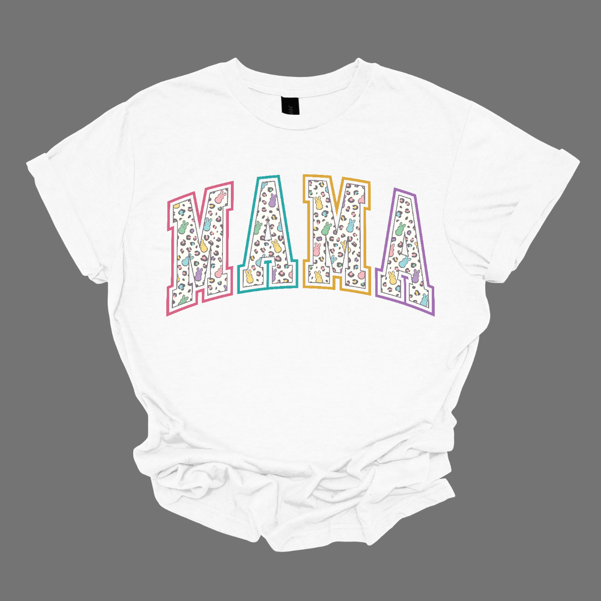 "Mama" and "Mini" Easter T-shirts - Celebrate the bond between mother and child with our charming matching set! Adorned with adorable peeps forming the words "Mama" and "Mini," these Easter-themed shirts are as sweet as can be. Whether you're hunting for eggs, enjoying a springtime picnic, or simply spending quality time together, these shirts are the perfect way to showcase your special connection. Shop at Gorgeousware.com