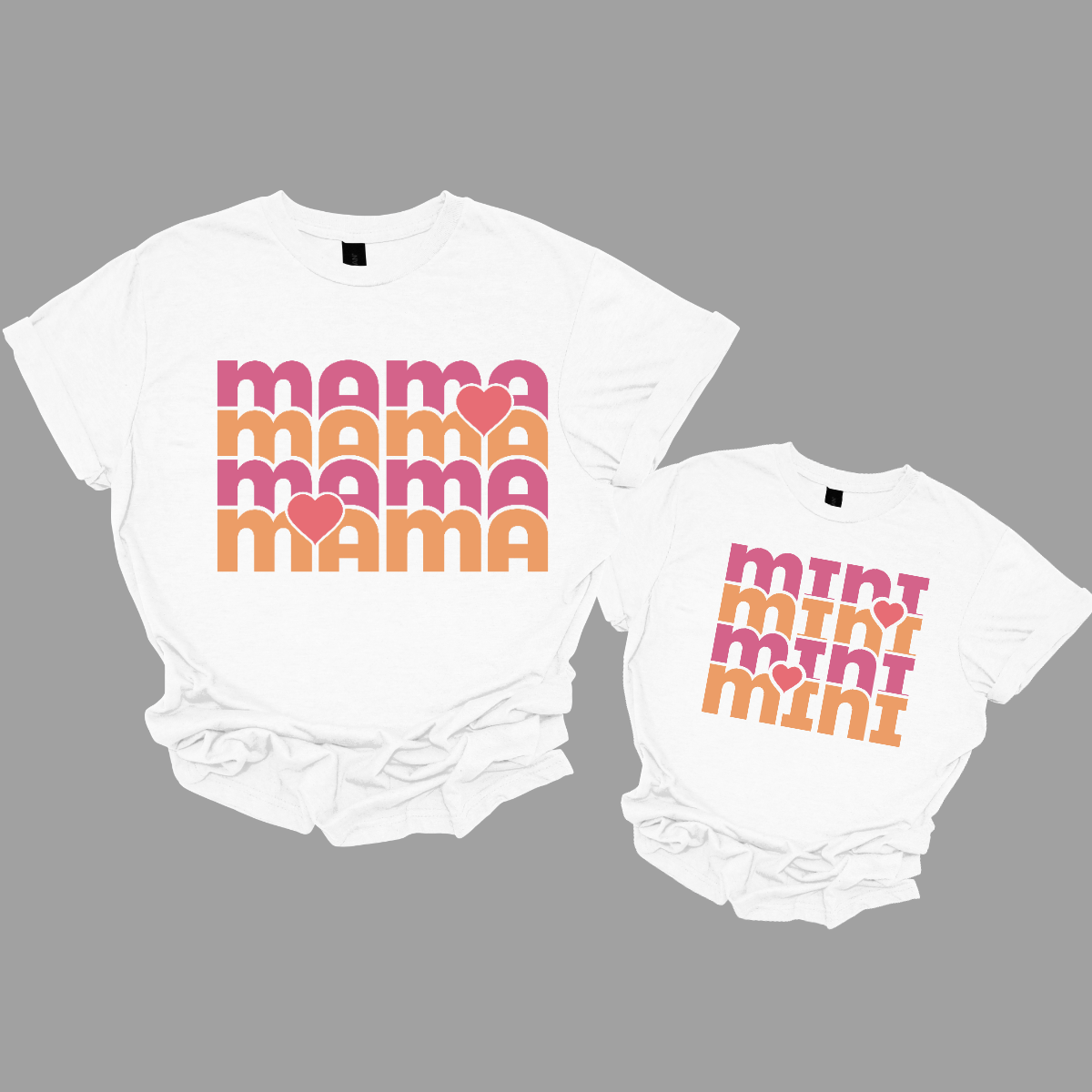 Mama & Mini layered with heart - YOUTH