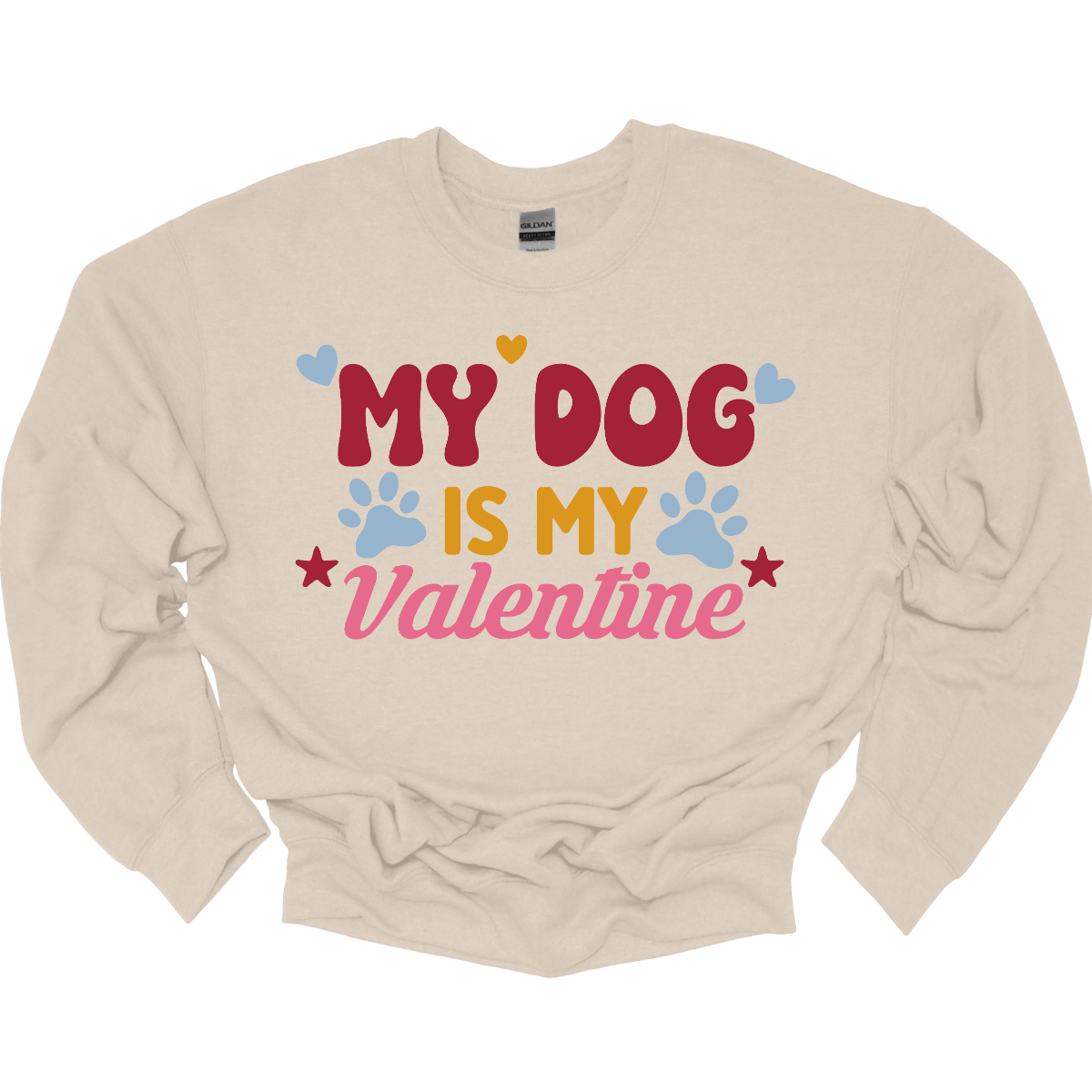  Declare your furry love story with our 'My Dog is My Valentine' T-shirt. This charming tee is a perfect expression of the deep bond between you and your canine companion. The heartfelt message takes center stage, surrounded by paw prints, capturing the unconditional love and loyalty that only a dog can offer. Shop at Gorgeousware.com today!