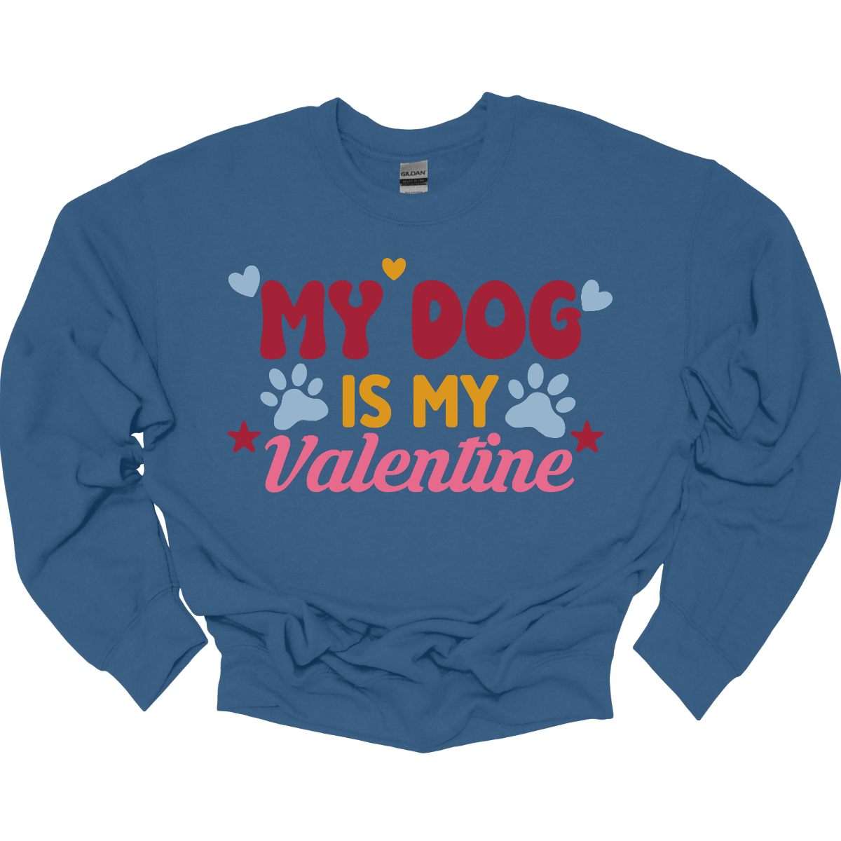  Declare your furry love story with our 'My Dog is My Valentine' T-shirt. This charming tee is a perfect expression of the deep bond between you and your canine companion. The heartfelt message takes center stage, surrounded by paw prints, capturing the unconditional love and loyalty that only a dog can offer. Shop at Gorgeousware.com today!