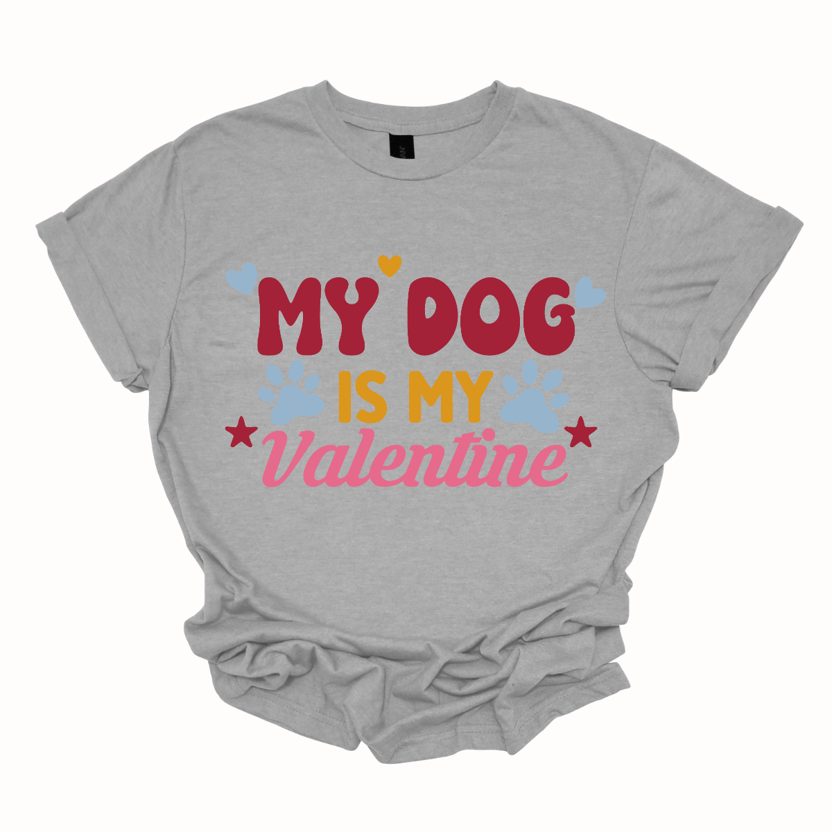  Declare your furry love story with our 'My Dog is My Valentine' T-shirt. This charming tee is a perfect expression of the deep bond between you and your canine companion. The heartfelt message takes center stage, surrounded by paw prints, capturing the unconditional love and loyalty that only a dog can offer. Shop at Gorgeousware.com today!