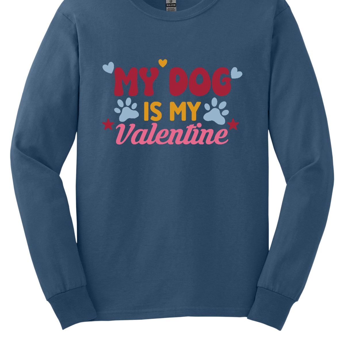  Declare your furry love story with our 'My Dog is My Valentine' T-shirt. This charming tee is a perfect expression of the deep bond between you and your canine companion. The heartfelt message takes center stage, surrounded by paw prints, capturing the unconditional love and loyalty that only a dog can offer. Shop at Gorgeousware.com today!