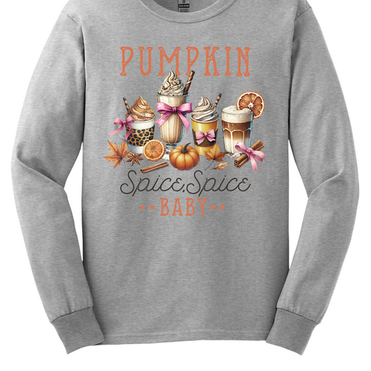 Get ready to embrace the cozy vibes of fall with our "Pumpkin Spice Spice Baby" t-shirt! This fun and festive design features four delightful glasses and cups brimming with your favorite autumn drinks, each one capturing the essence of the season. Picture warm lattes, spiced ciders, and creamy pumpkin smoothies, all beautifully illustrated. Sho at Gorgeousware.com