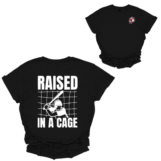 Show your passion for the game with our "Raised in a Cage" t-shirt! The front features the iconic Jackson Tribe Baseball logo on the left chest, symbolizing your dedication to the sport. The back boldly displays the phrase "Raised in a Cage," perfectly capturing the spirit of hard work and determination. Shop at Gorgeousware.com