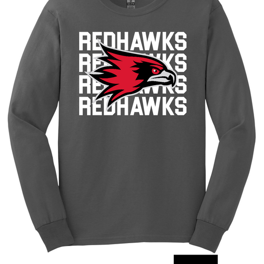 Show your Redhawk pride in bold style with this SEMO apparel design, available in both short and long sleeve options. The backdrop features a powerful repeat of “Redhawks” in bold white lettering, creating a striking graphic foundation. Centered over the design is the fearless and iconic SEMO Redhawk mascot, standing out as the ultimate symbol of strength, spirit, and tradition. 
Shop at Gorgeousware.com today!
