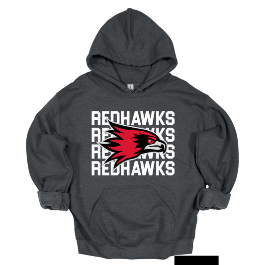Show your Redhawk pride in bold style with this SEMO apparel design, available in short sleeve, long sleeve, crewneck, and hoodie options all in youth sizes. The backdrop features a powerful repeat of “Redhawks” in bold white lettering, creating a striking graphic foundation. Centered over the design is the fearless and iconic SEMO Redhawk mascot, standing out as the ultimate symbol of strength, spirit, and tradition.
Shop at Gorgeousware.com today!

