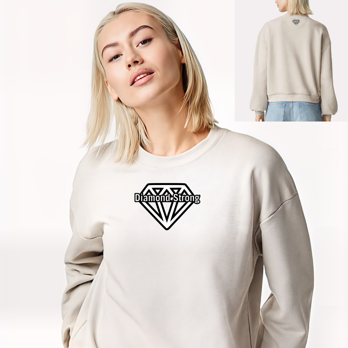 SDA "Diamond Strong" Women's Fleece Crewneck - RF494