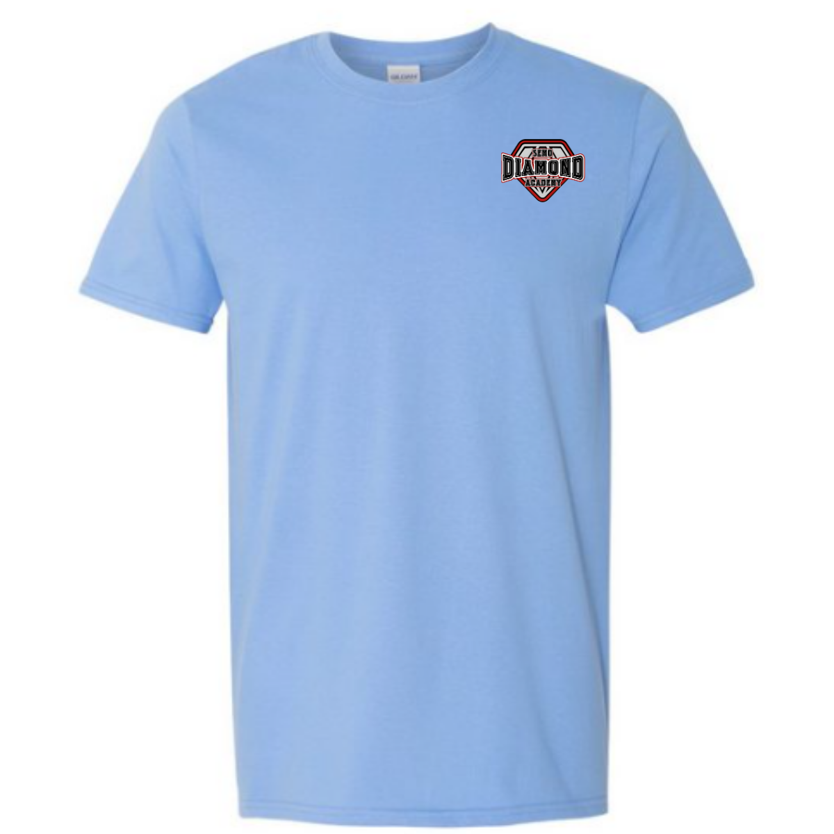 Light blue t-shirt with a 'SEMO Diamond Academy' logo on the chest against a white background