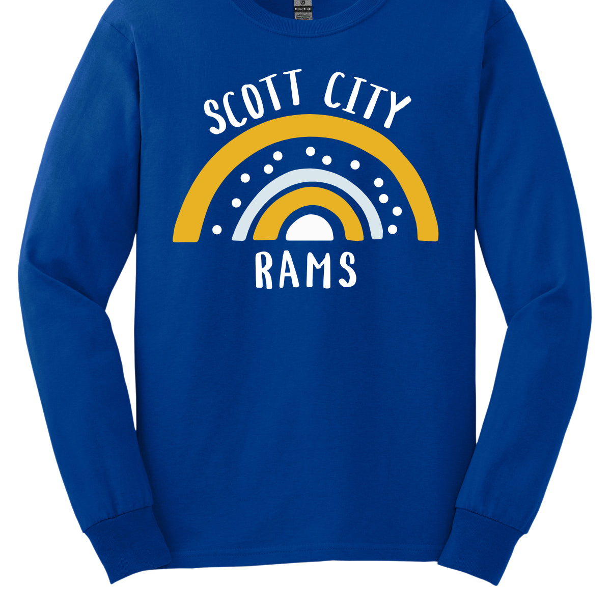 Scott City Rams Polka Dot Rainbow