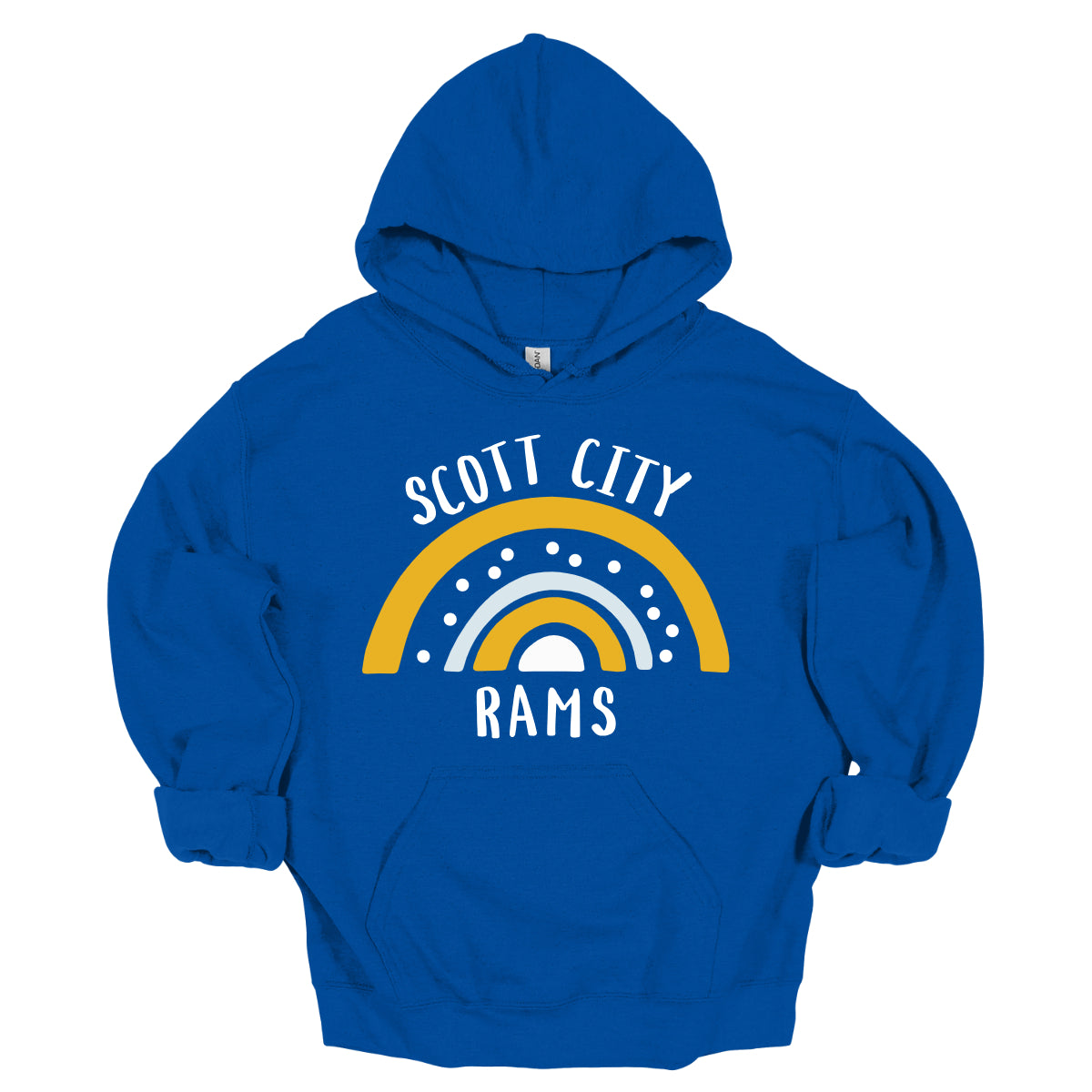 Scott City Rams Polka Dot Rainbow