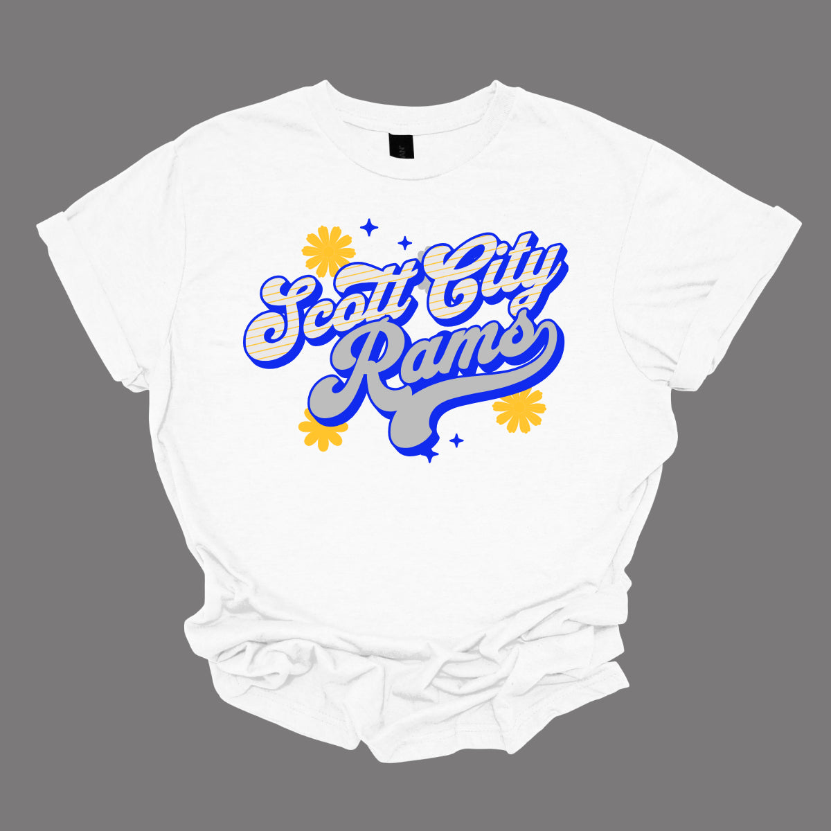 Scott City Rams Free Spirit - Colorful Retro