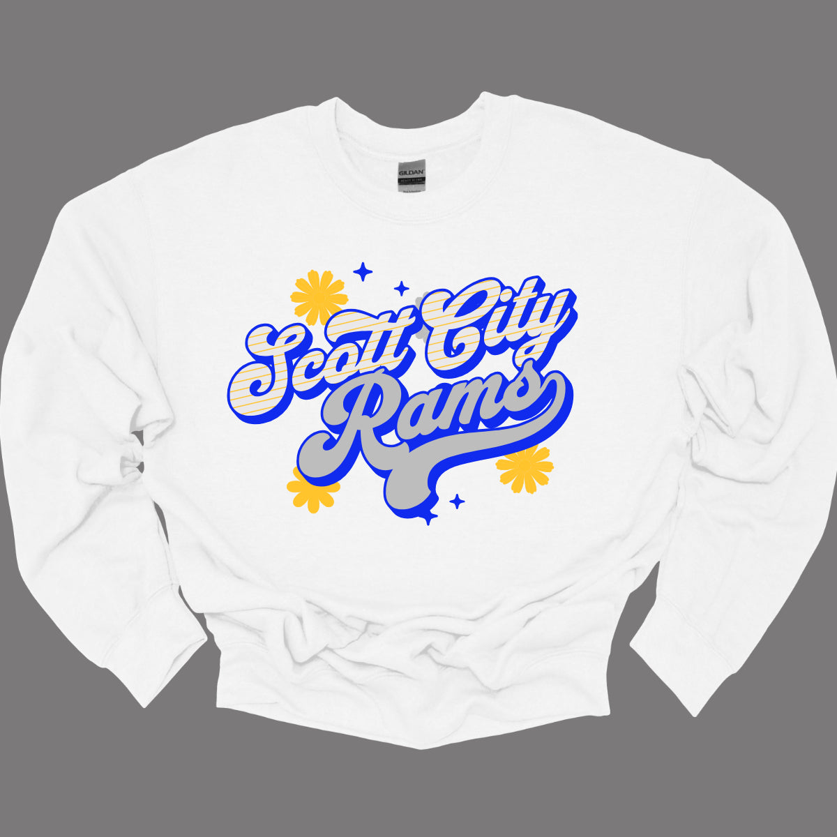 Scott City Rams Free Spirit - Colorful Retro