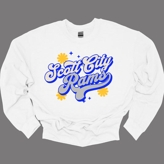 Scott City Rams Free Spirit - Colorful Retro