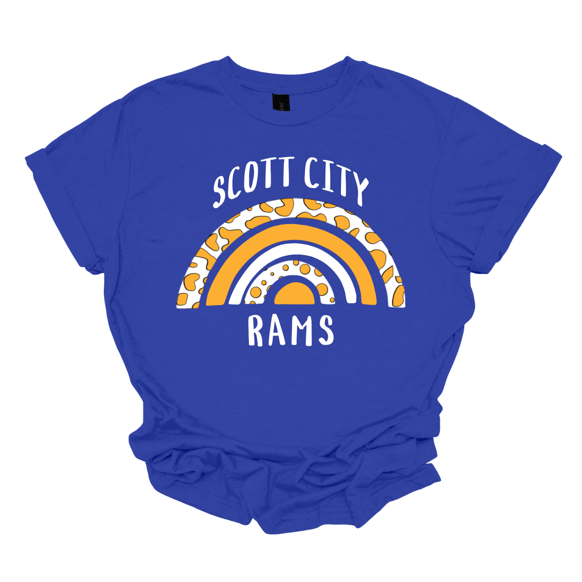 Gear up in the vibrant spirit of the Scott City Rams with this bold and stylish T-shirt! Emblazoned with the iconic Rams logo, this shirt is a testament to your unwavering support for the team. Shop at Gorgeousware.com