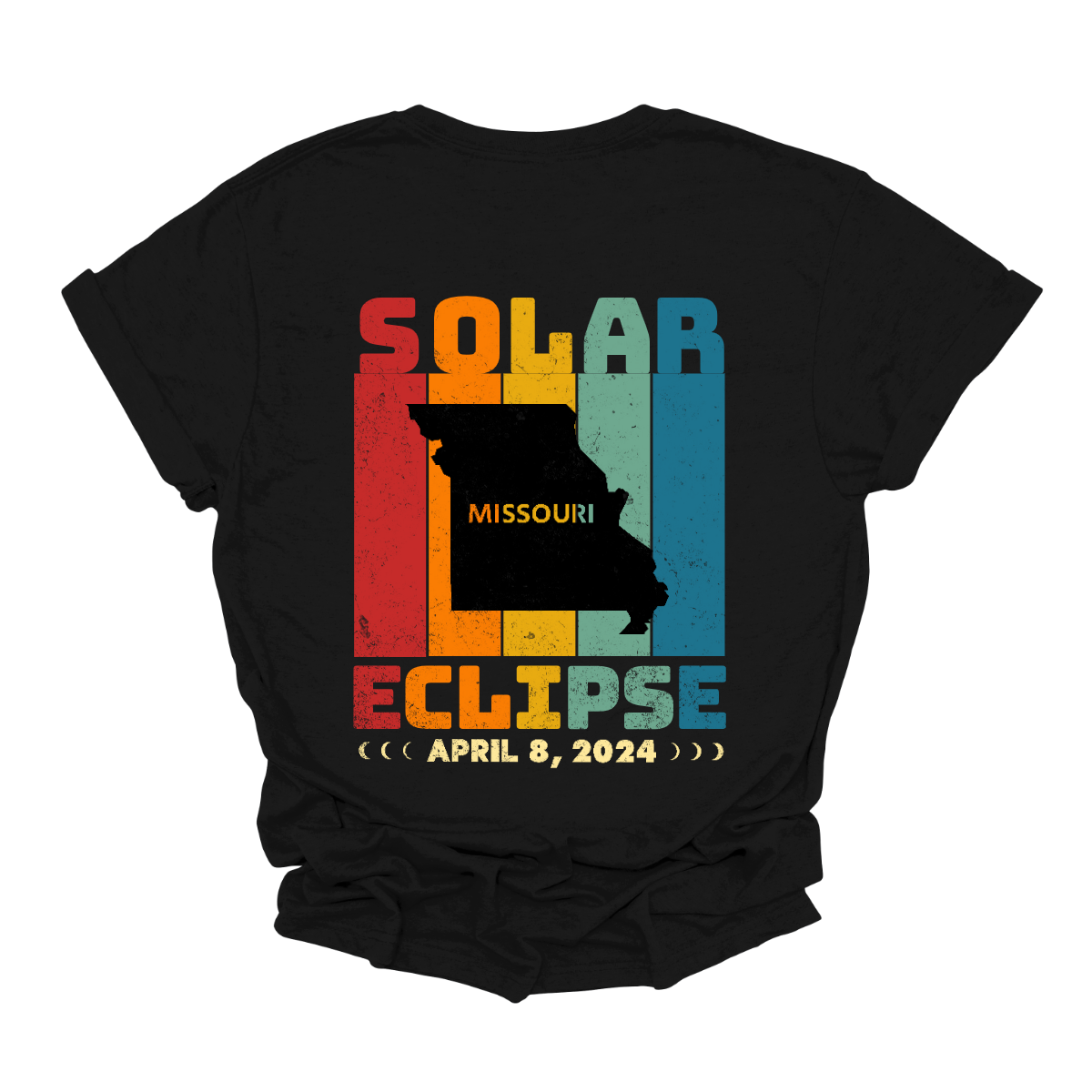 Mark the celestial event of the decade with our Solar Eclipse in Missouri 2024 T-shirt! Featuring a retro-colored background that harkens back to the groovy vibes of yesteryears, this shirt puts the spotlight on the eagerly anticipated solar phenomenon. Shop at Gorgeousware.com