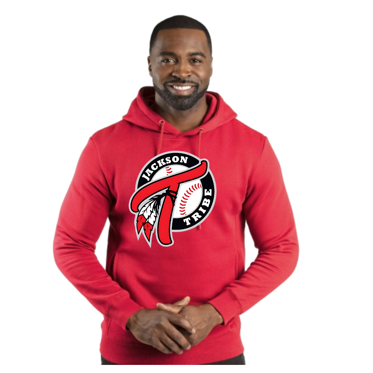 This hoodie sweatshirt features a stylish and comfortable design, perfect for fans of Tribe baseball. Made from a soft, high-quality fabric, it offers warmth and a relaxed fit. The prominent Tribe baseball logo is emblazoned across the chest, showcasing your team pride in bold colors. The hoodie includes a spacious front pocket for convenience and an adjustable drawstring hood for a customizable fit. Whether you're at the game or lounging at home, this hoodie is a perfect way to support your team in style.