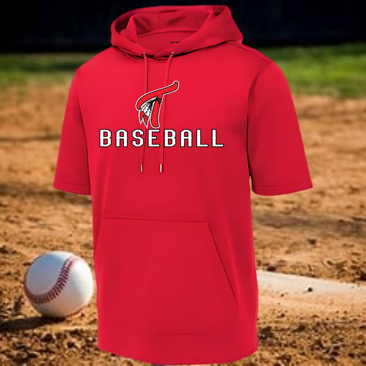 Short Sleeve Hooded Sweatshirt