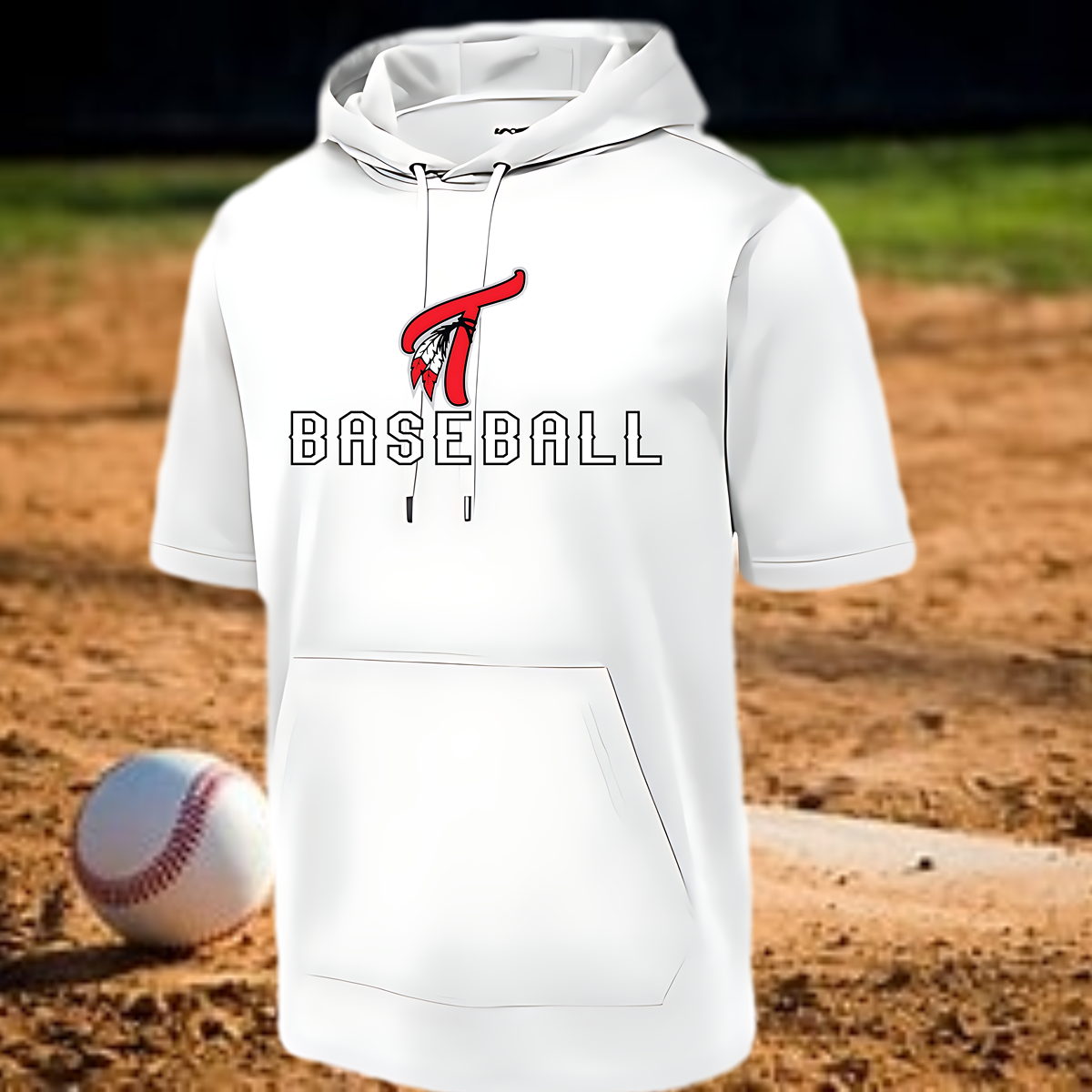 Short Sleeve Hooded Sweatshirt